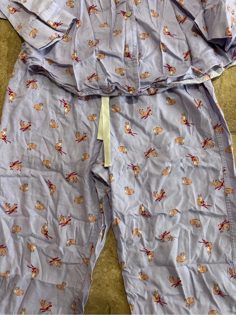 Victoria’s Secret dreamer purple fox flannel pajama set